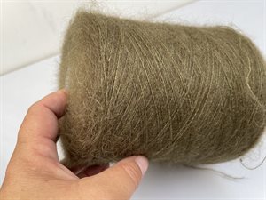Silk mohair - MEGET smuk army, 380 gram